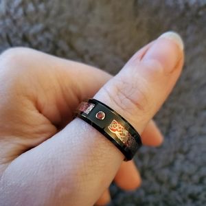 8mm Celtic Dragon Tungsten Ring Size 10.5